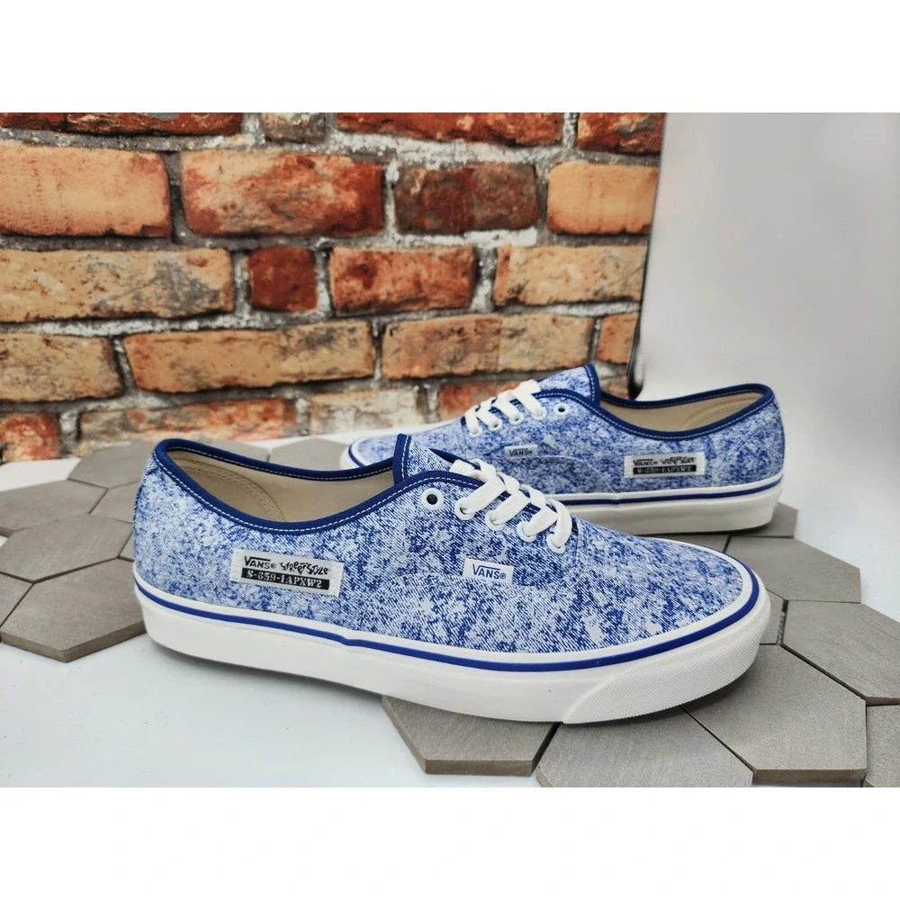 VANS ANAHEIM FACTORY Authentic 44 DX Men's Sz‎ 13 Blue Acid Wash sneakers